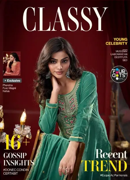 Classy By Fourdots Velvet Best Designer Salwar Suits Wholesale Shop In Surat
